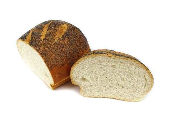 Wit tarwebrood maanzaad klein