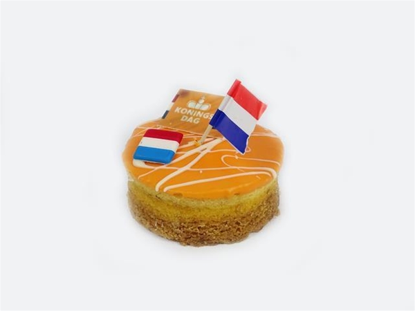 Oranje glace koek